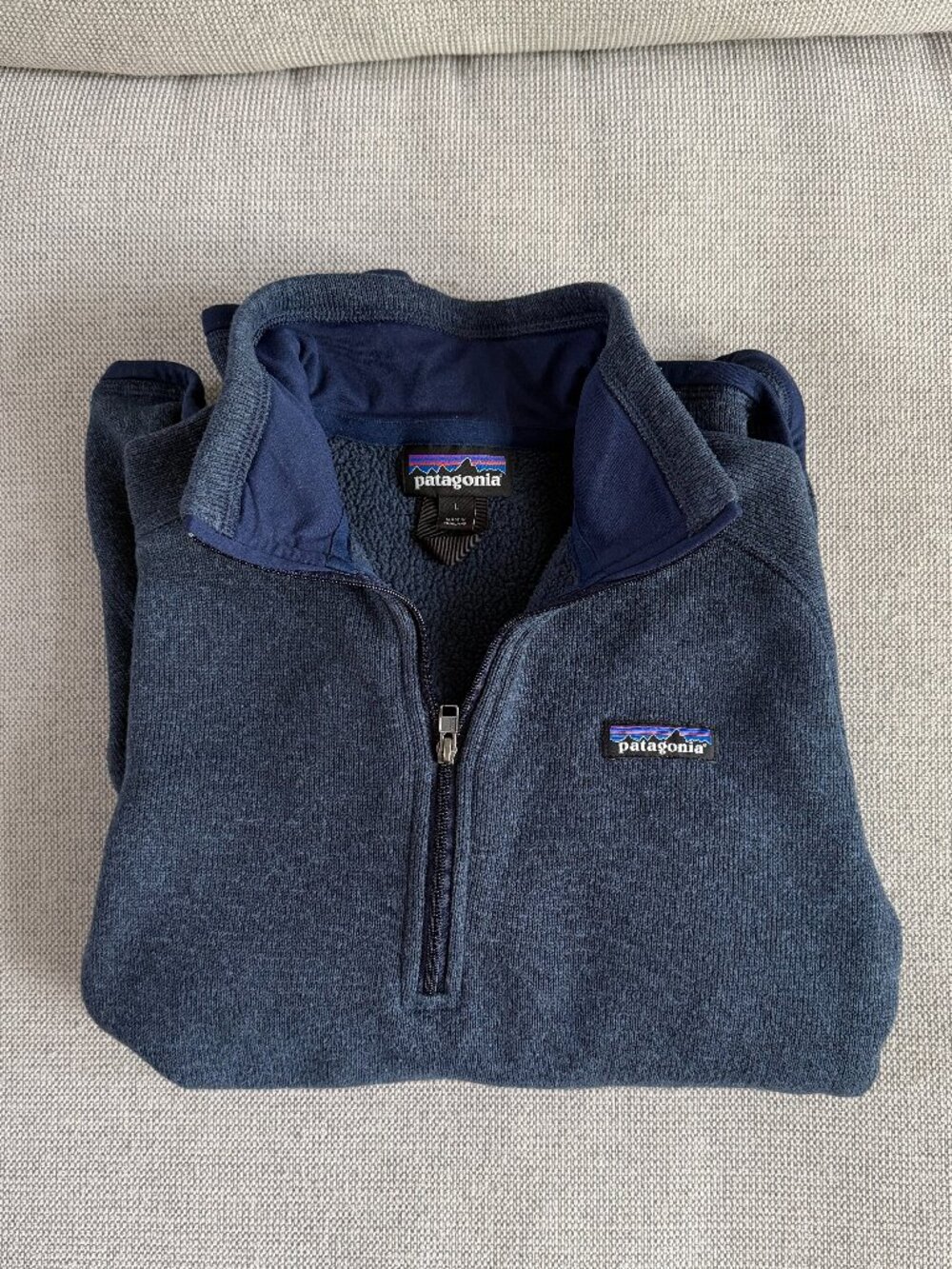 Women's Better Sweater® 1/4-Zip Fleece - Navy - Large